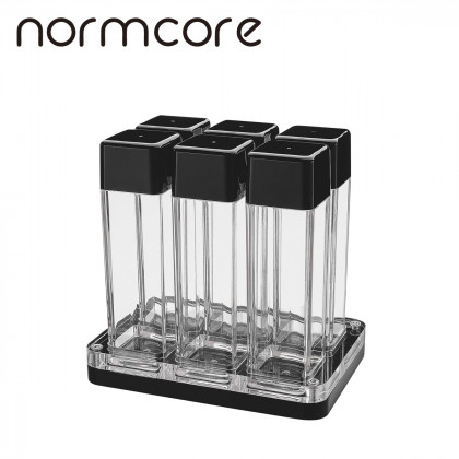 Coffee Bean Cellars (6 Tubes) , with Stand - Transparent 